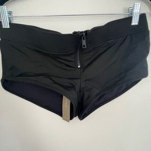 J.Crew zip front swim boy cut bottoms